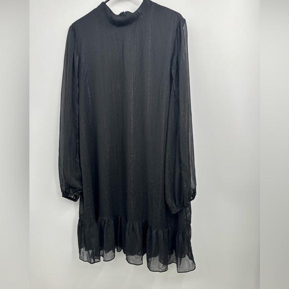 BCBG Paris Women's Split Sleeve  Metallic Mini Dress Size XXL (20) - Picture 1 of 5